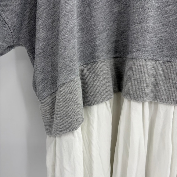 Arula plus size oversized white grey casual trendy sweatshirt dress size 1x - Picture 6 of 14